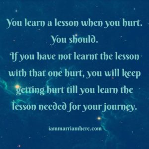 Learn lessons as u go