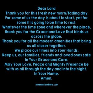 Thank you for Your Grace